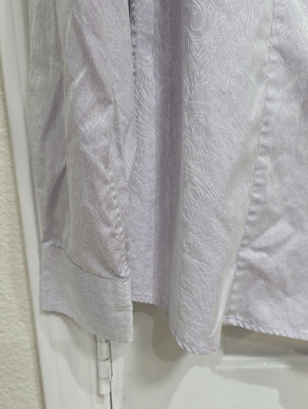 #460 ETRO Lavender Paisley Button-Down Shirt 48 - Picture 7 of 14